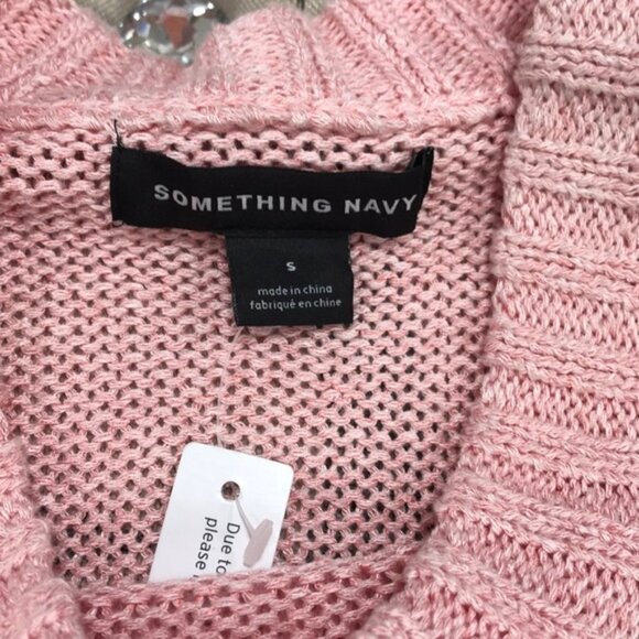 Something Navy Subtle Sheen Sweater - Picture 3 of 6